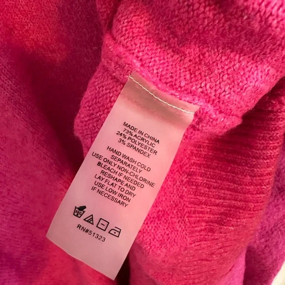 Vince Camuto Vibrant Pink Crew Neck Sweater - Picture 4 of 4